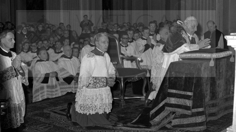 Papa João XXIII na quarta-feira de Cinzas de 1962