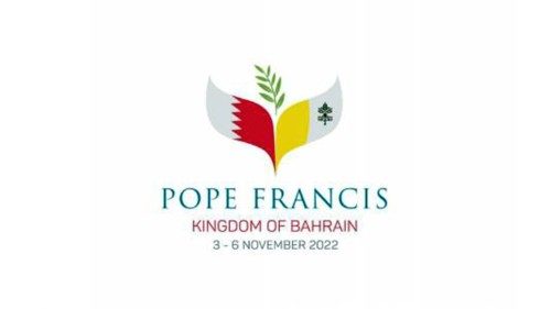 Programa e logotipo da viagem do Papa ao Bahrein: "Paz na terra aos homens de boa vontade"