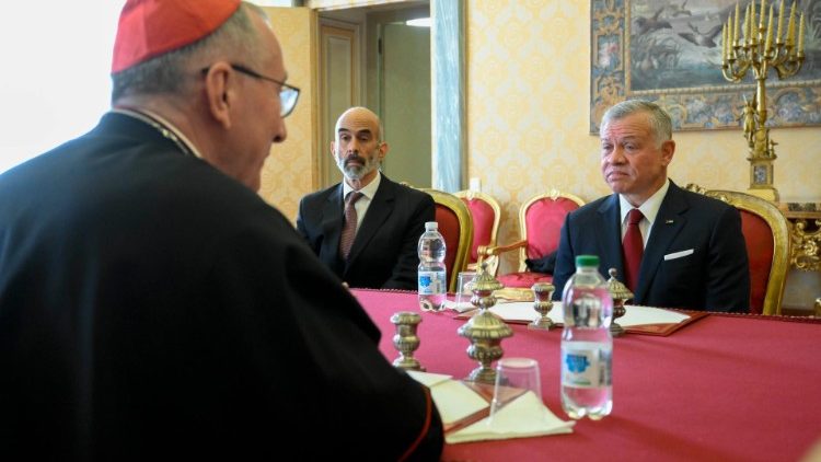 O encontro com o cardeal Pietro Parolin