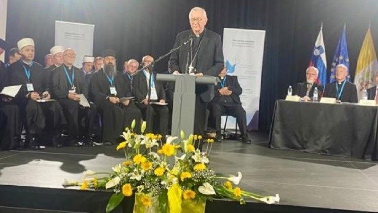 Outra imagem do discurso do secretário de Estado do Vaticano