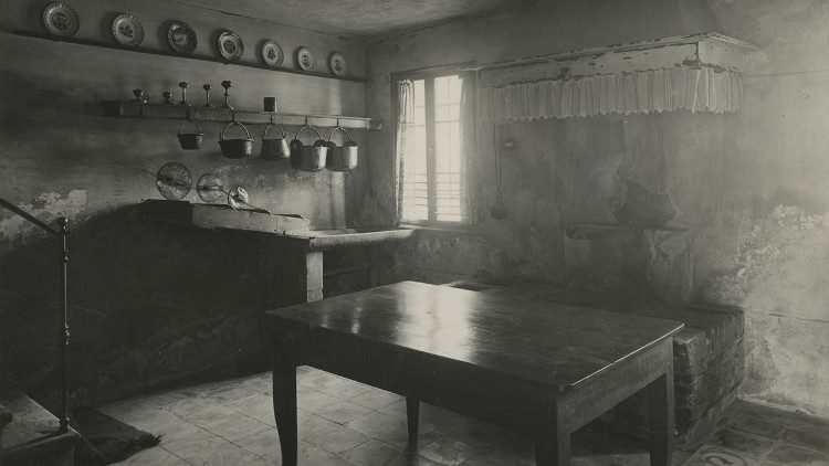 Interior da lar onde Pio X nasceu em Riese (Arquivo de fotos do Seminário Episcopal de Treviso)