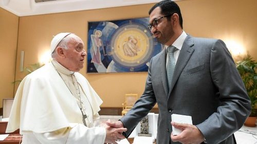 Papa recebe em audiência o presidente da COP 28