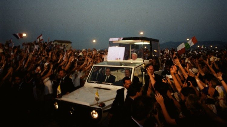 Papa João Paulo II em Tor Vergata em 19 de agosto de 2000