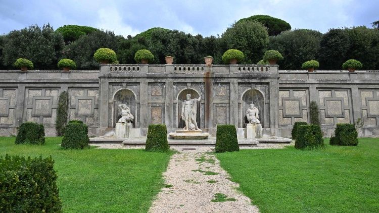 Os restos da antiga villa romana de Domiciano