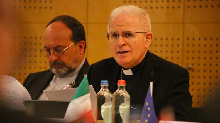 Dom Mariano Crociata, presidente da COMECE, em Bruxelas