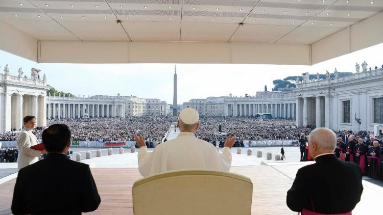 O Papa Leão XIV na Audiência Geral desta quarta-feira, 15 de outubro