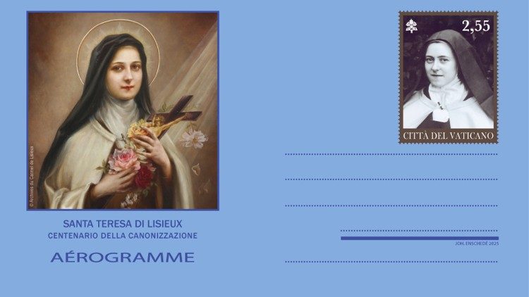 Aerograma dedicado a Santa Teresa do Menino Jesus Aerograma dedicado a Santa Teresa do Menino Jesus