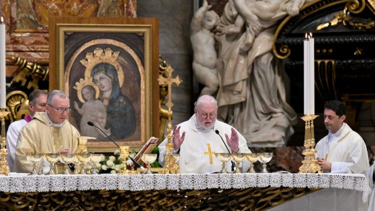 Um momento da celebração